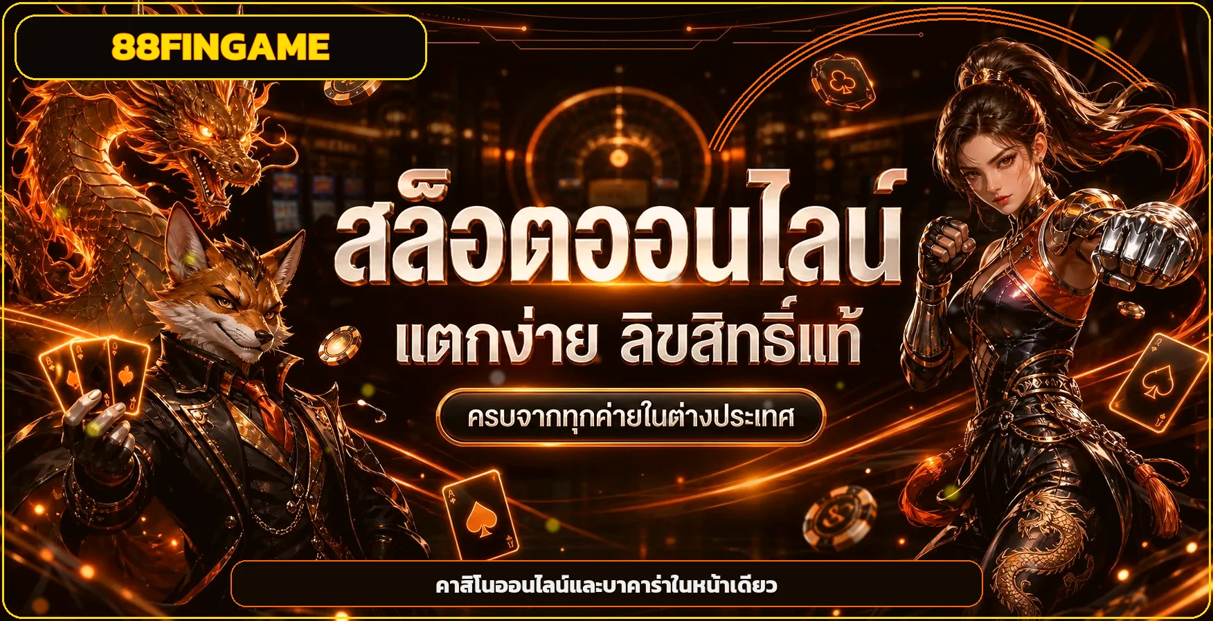 ภาพคาสิโนออนไลน์และบาคาร่า 88FINGAME